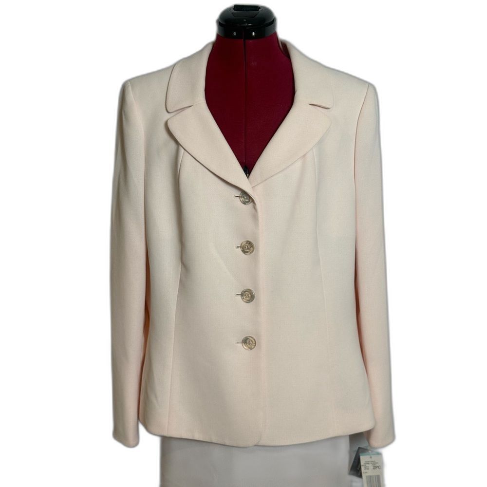 NWT Kasper Skirt Suit Women's Size 16 Pink 2-Piece Set Blazer & Skirt - Picture 13 of 14